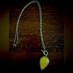 Lucky Brand reversal stone necklace